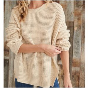 JENNI KAYNE Seattle Wool/Camel Hair Crewneck Sweater